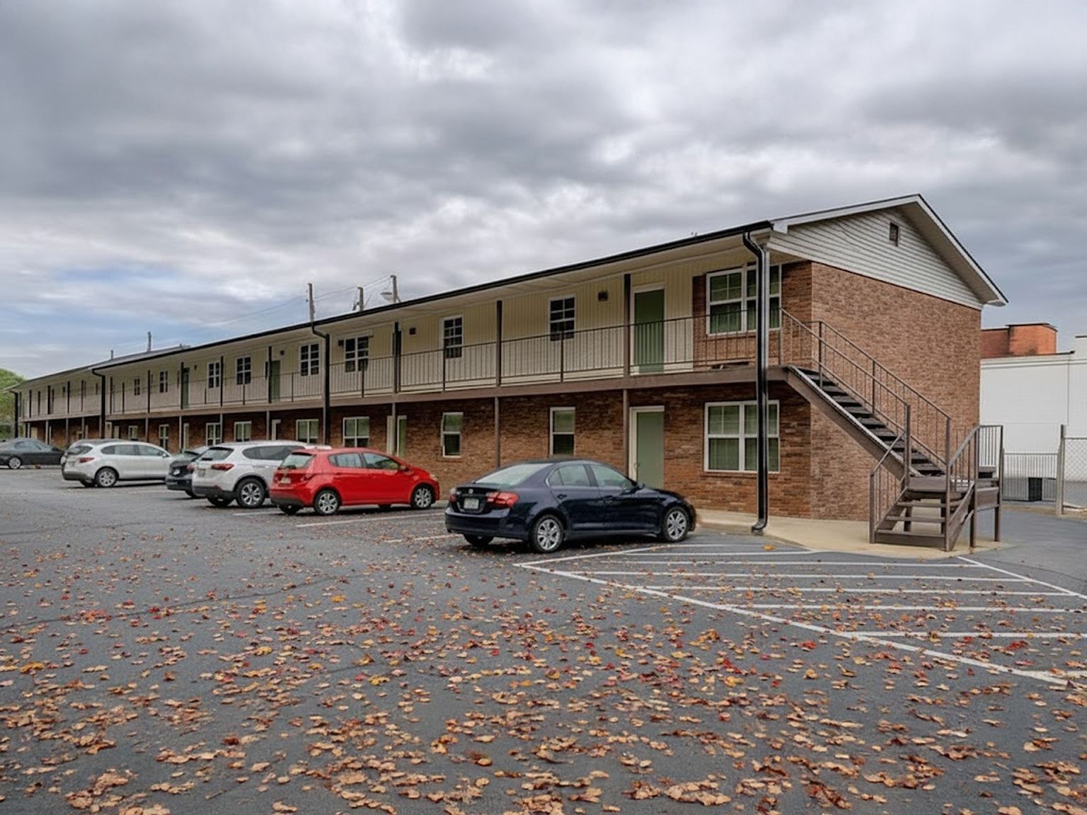 Building and parking lot